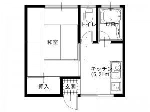 平面図　クリエイション102・202白黒