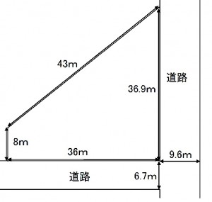 敷地図　庄内町本小野方