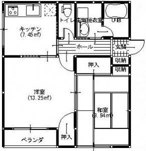 ラビドールＢ　平面図　103、203